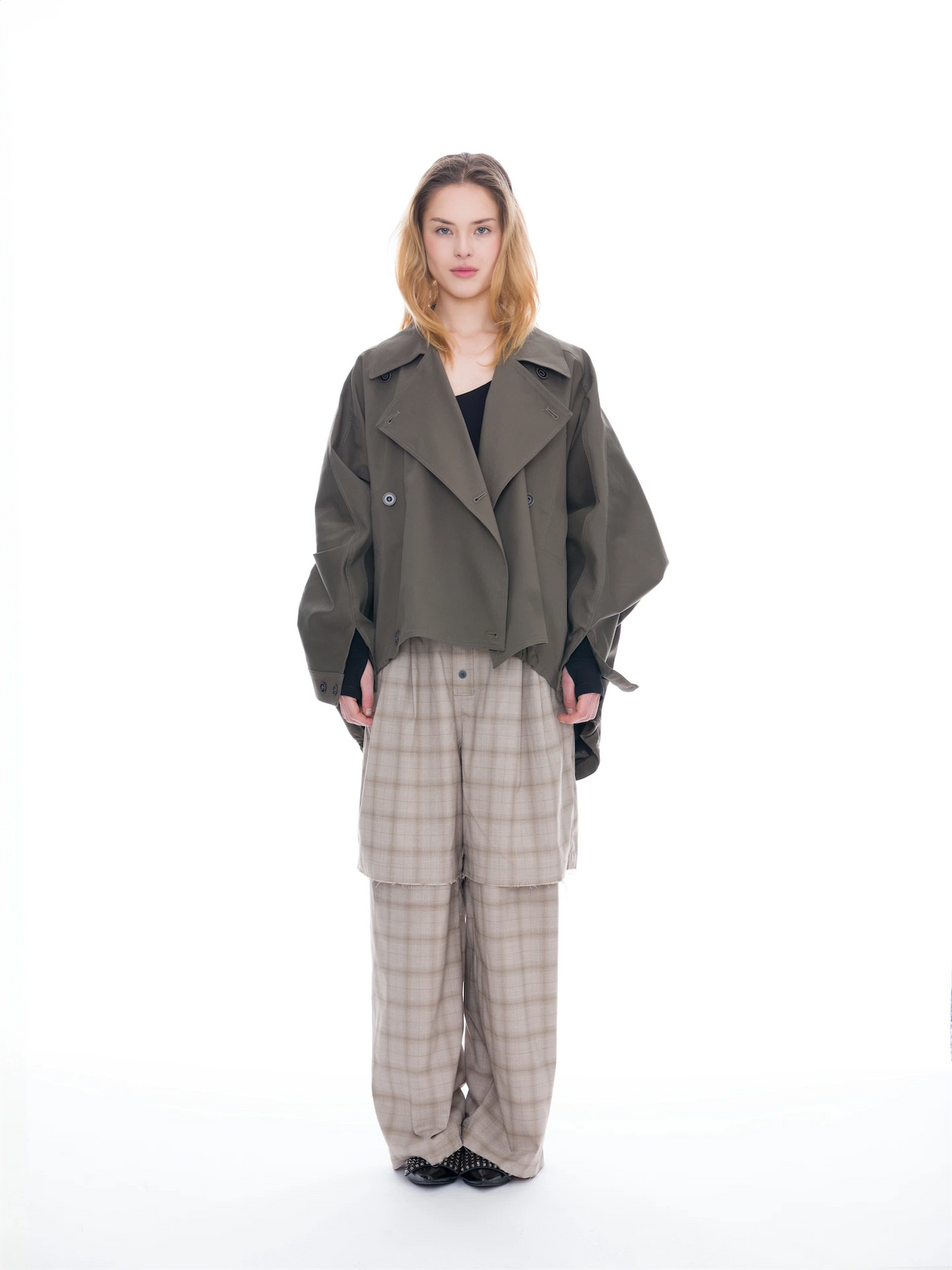 Loose Fit Wide Lapel Jacket