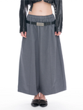 Wide Leg Culotte Pants (Belt Included)