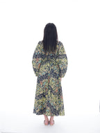 Bishop Sleeve Printed Maxi Dress